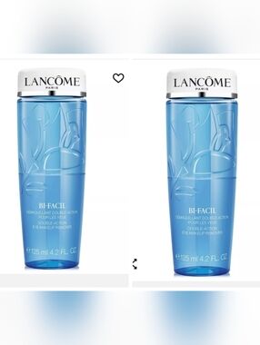 2 Lancome Bi-Facil Double-Action Eye Makeup Remover Qty (2)